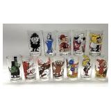 12 Pepsi Collector Animated Series Glasses