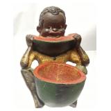 1940s BLACK AMERICANA CAST IRON BOY w