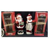 (2) 24in Christmas Traditions Animated Santa