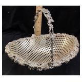 VICTORIAN PIERCED SILVER PLATE BASKET