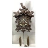 ANTIQUE GERMAN G.K. BLACK FOREST CUCKOO CLOCK w 2