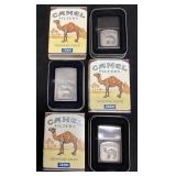 (3) ZIPPO RAISED CAMEL LIGHTER