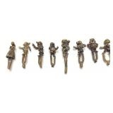 ANTIQUE SNOW WHITE & THE SEVEN DWARVES BRASS