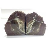 2 POLISHED TURKISH THUNDEREGG BOOKENDS