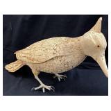 CARVED WOOD BIRD