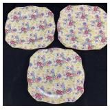 (3) ROYAL WINSTON ENGLAND WELBECK SALAD PLATES,