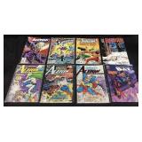 (8) ASSORTED DC COMICS, ACTION COMICS SUPERMAN,