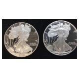 2002-W & 2003-W PROOF SILVER EAGLES