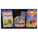 (3) SUPERMAN ACTION FIGURES