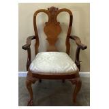QUEEN ANNE STYLE ARM CHAIR