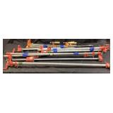 ASSORTED ADJUSTABLE PIPE CLAMPS