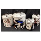 JAZZ PLAYERS CANISTER SET OF 4
