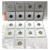 17-US MERCURY DIMES 90% SILVER