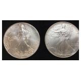 1994 & 1995 SILVER EAGLES