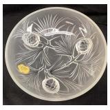 1935-51 VERLYS PINE CONE BOWL, 6in W, SIGNED