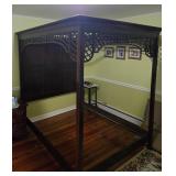 Vtg. National Mt. Airy Furniture 4 Post Queen