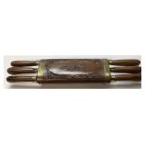 Vtg. Handcrafted Knife Set, Made In India