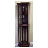 PULASKI LIGHTED CURIO CABINET
