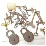 ANTIQUE LOCKS & SKELETON KEYS, MILLER LEVER LOCK
