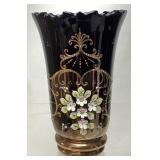 VALASKA BELA SLOVENIA RAISED FLORAL & GOLD