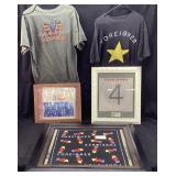 VTG. FOREIGNER CONCERT T-SHIRTS, BANDANA, 2 VINYL