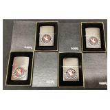 (3) ZIPPO WINSTON MOTORSPORTS CHROME LIGHTERS