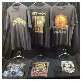 (6) ASSORTED VTG. CONCERT T-SHIRTS, STYX, PINK