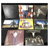 (8) VTG. ROCK & ROLL VINYL ALBUMS, AC/DC,