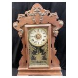 ANTIQUE SETH THOMAS MANTLE CLOCK w KEY