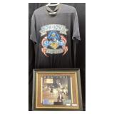 VTG. BON JOVI CONCERT T-SHIRT, VINYL LP, TICKET