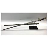 1850ï¿½S CUSTOM MILITIA OFFICERS SWORD ENGRAVED