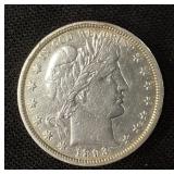 1893 90% SILVER BARBER HALF DOLLAR