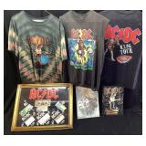 AC/DC CONCERT T SHIRTS, PROGRAMS, BLOW UP YOUR