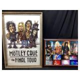 (2) MOTLEY CRUE FINAL TOUR POSTER FRAMED &
