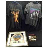 VAN HALEN CONCERT T SHIRTS, PROGRAM, TICKET