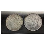 1879-P 1879-O MORGAN DOLLAR COINS