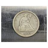 1875-S 20 CENT SEATED LIBERTY