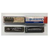 2 HOHNER MARINE BAND AND BLUESBAND HARMONICAS