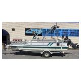 1994 19ft HURRICANE DECK BOAT BY GODFREY MARINE w