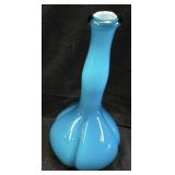 VTG. FENTON GLASS JAMESTOWN OVERLAY BARBER BOTTLE