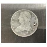 1838 CAPPED BUST HALF DOLLAR