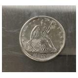 1843 -O SEATED LIBERTY HALF DOLLAR