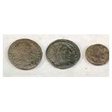 (3) OLD FOREIGN COINS