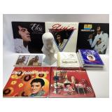 ELVIS PRESLEY BARE WHITE BUST WITH MEMORABILIA