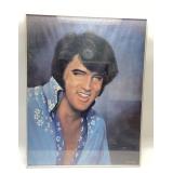 ELVIS PRINT BY LOXI SIBLEY AND MEMORABILIA LOT