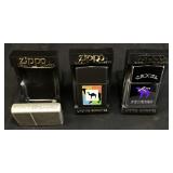 (3) ZIPPO RJR CAMEL CIGARETTES LIGHTERS