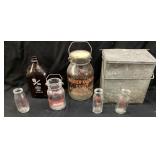 VTG. DAIRY BOTTLES & GUILFORD DAIRY RETURN BOX