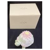 LENOX FLORAL DECORATED GARDEN TURTLE FIGURINE,