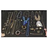 ASSORTED COSTUME JEWELRY, J. CREW JEWELRY BOX