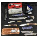(13) ASSORTED KNIVES, SCHRADE UNCLE HENRY NEW